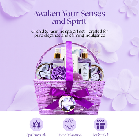 Spa Gift Basket - Orchid & Jasmine